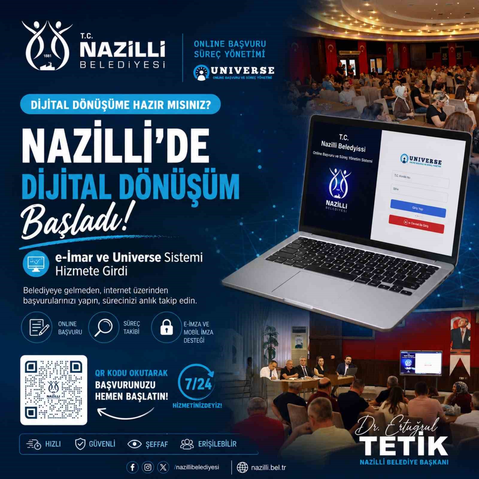 Nazilli Belediyesi’nde Ağustos ayından itibaren imar başvuruları dijital ortama taşınıyor