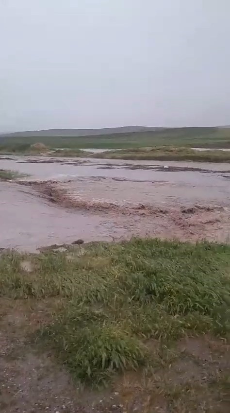Kozaklı’da dolu ve sağanak tarım arazilerini vurdu