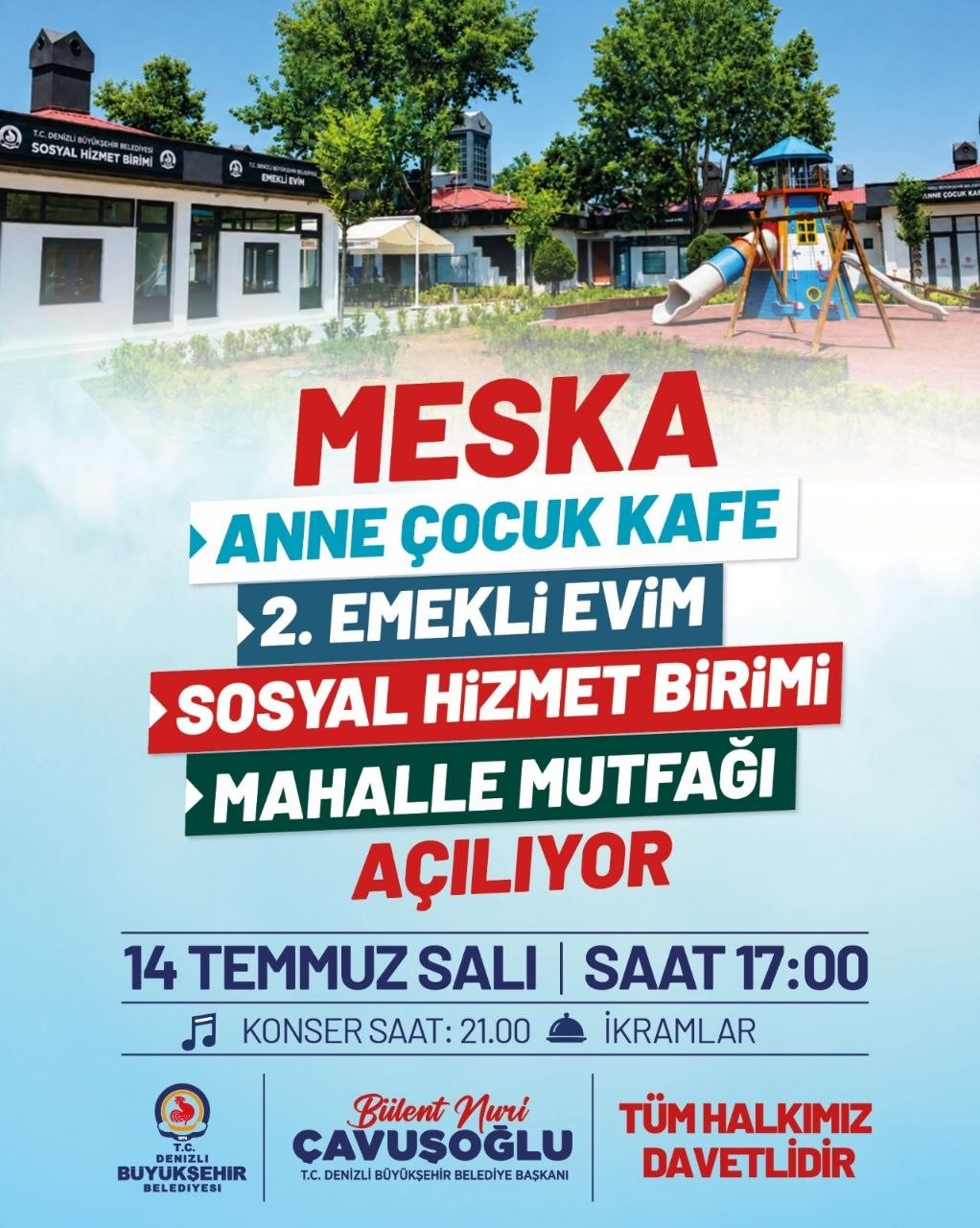 Denizli Büyükşehir, atıl binayı sosyal yaşam merkezine dönüştürdü