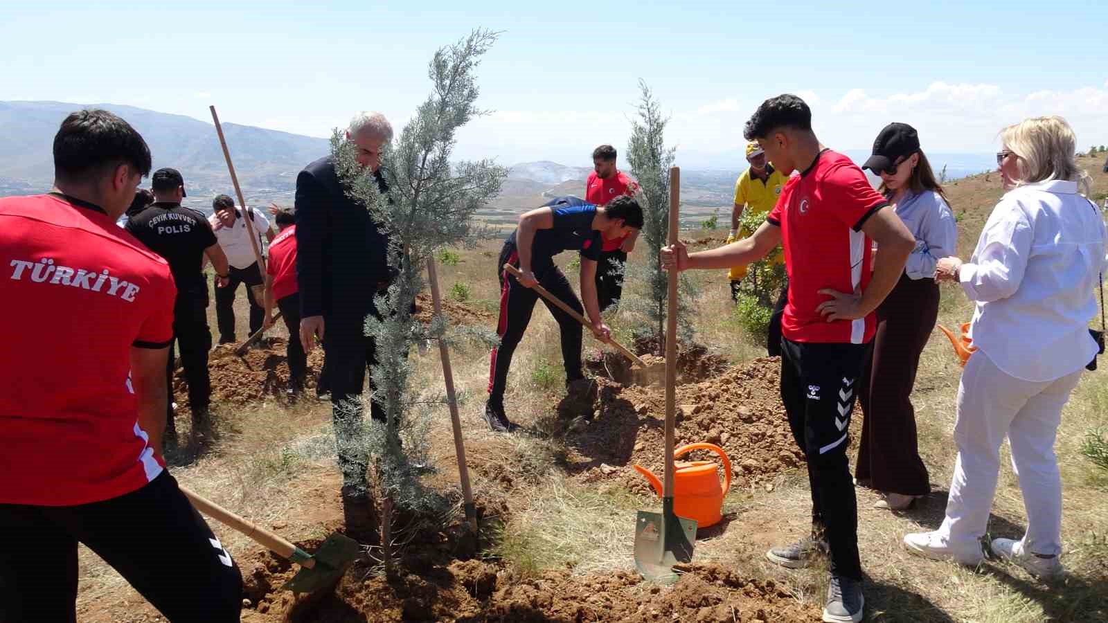 Türkiye Güreş Federasyonu Hatıra Ormanı Malatya’da törenle açıldı