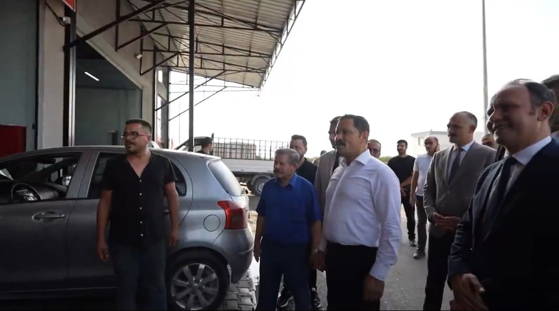 Vali Masatlı, Erzin Küçük Sanayi Sitesi’nde incelemelerde bulundu