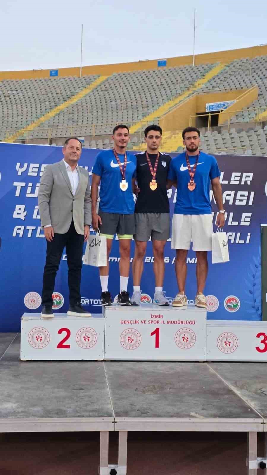 Aydınlı milli atlet, T&uuml;rkiye şampiyonu oldu