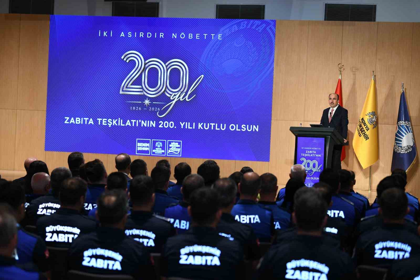 Başkanlar Zabıta Teşkilatı’nın kuruluşunun 200. yılını kutladı