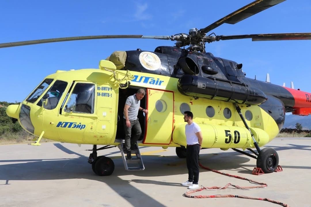 Yatağan’da konuşlu yangın söndürme helikopteri hizmete başladı