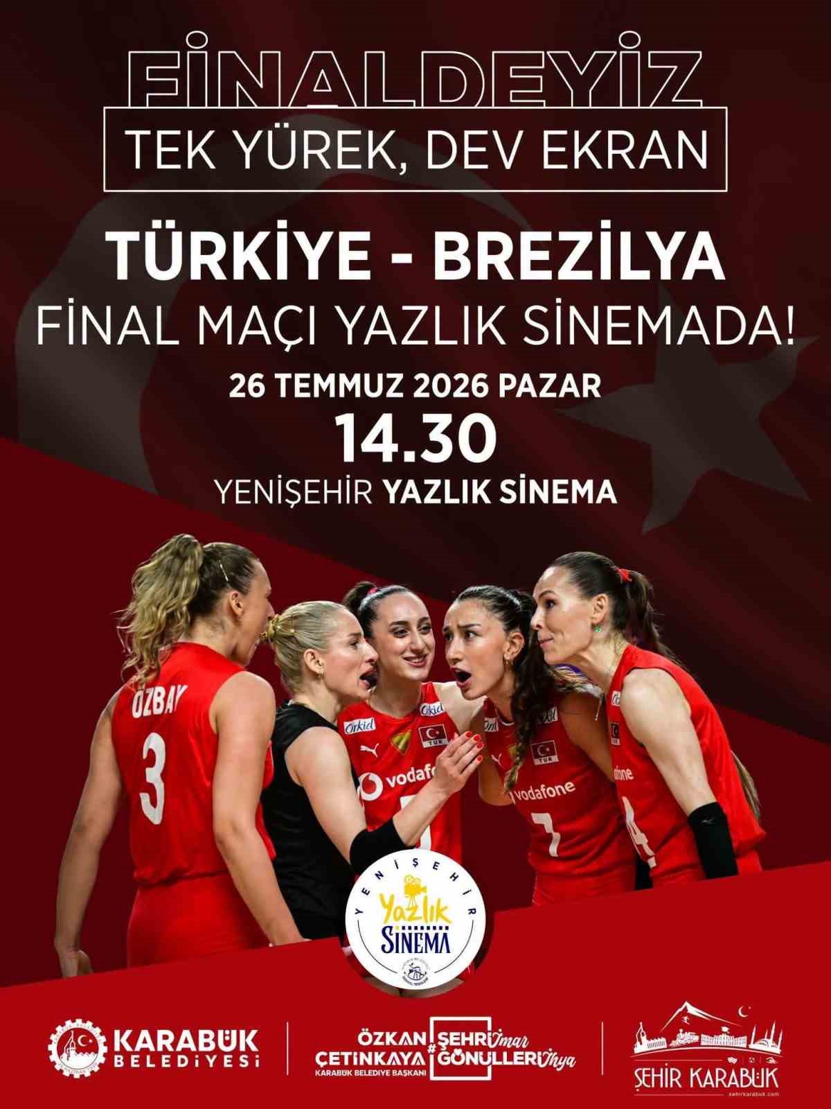 Filenin Sultanları’nın final maçı Karabük’te dev ekranda izlenecek