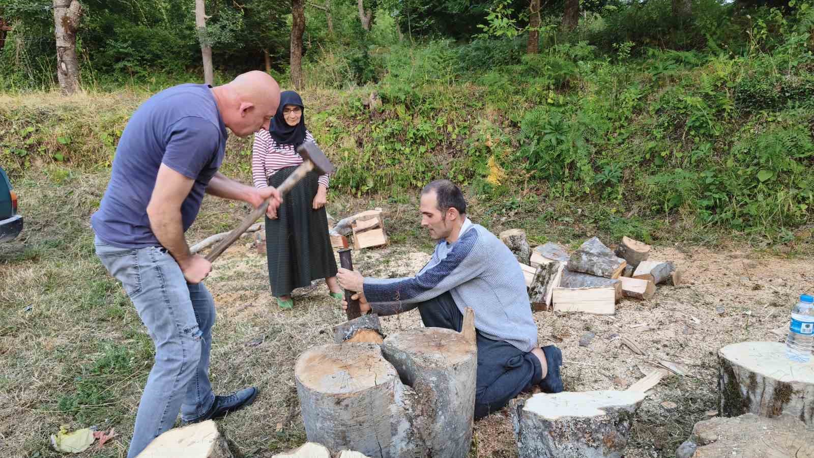 Sinop’un köylerinde kış hazırlığı erken başladı