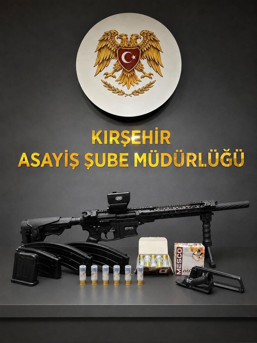Kırşehir’de ruhsatsız tabanca ve av tüfekleri ele geçirildi