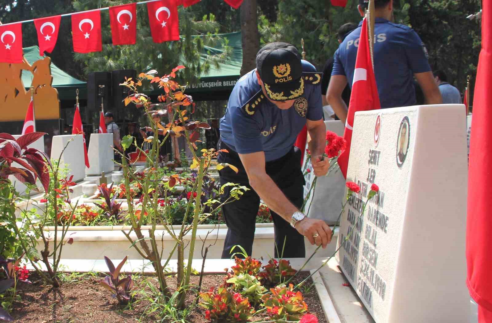 Mersin’de 15 Temmuz’da şehitler dualarla anıldı