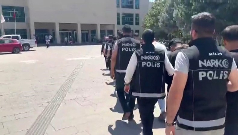 Kilis’te uyuşturucu operasyonu: 19 şüpheliden 7’si tutuklandı