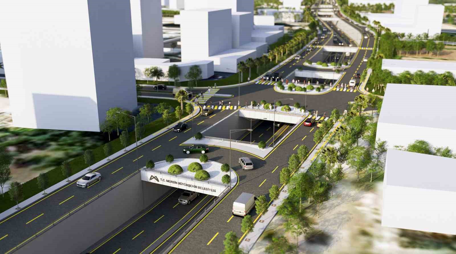 Mersin’de dev kavşak projesinin temeli atıldı