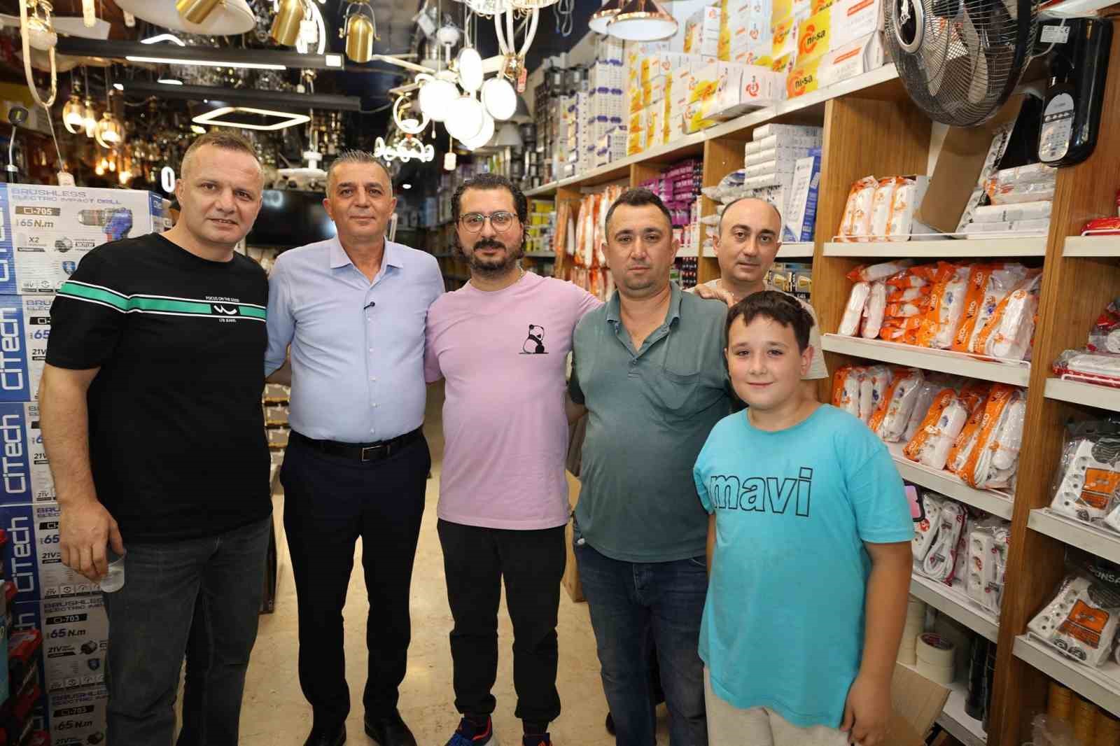 Başkan Şimşek Nişancıpaşa esnafının taleplerini tek tek dinledi
