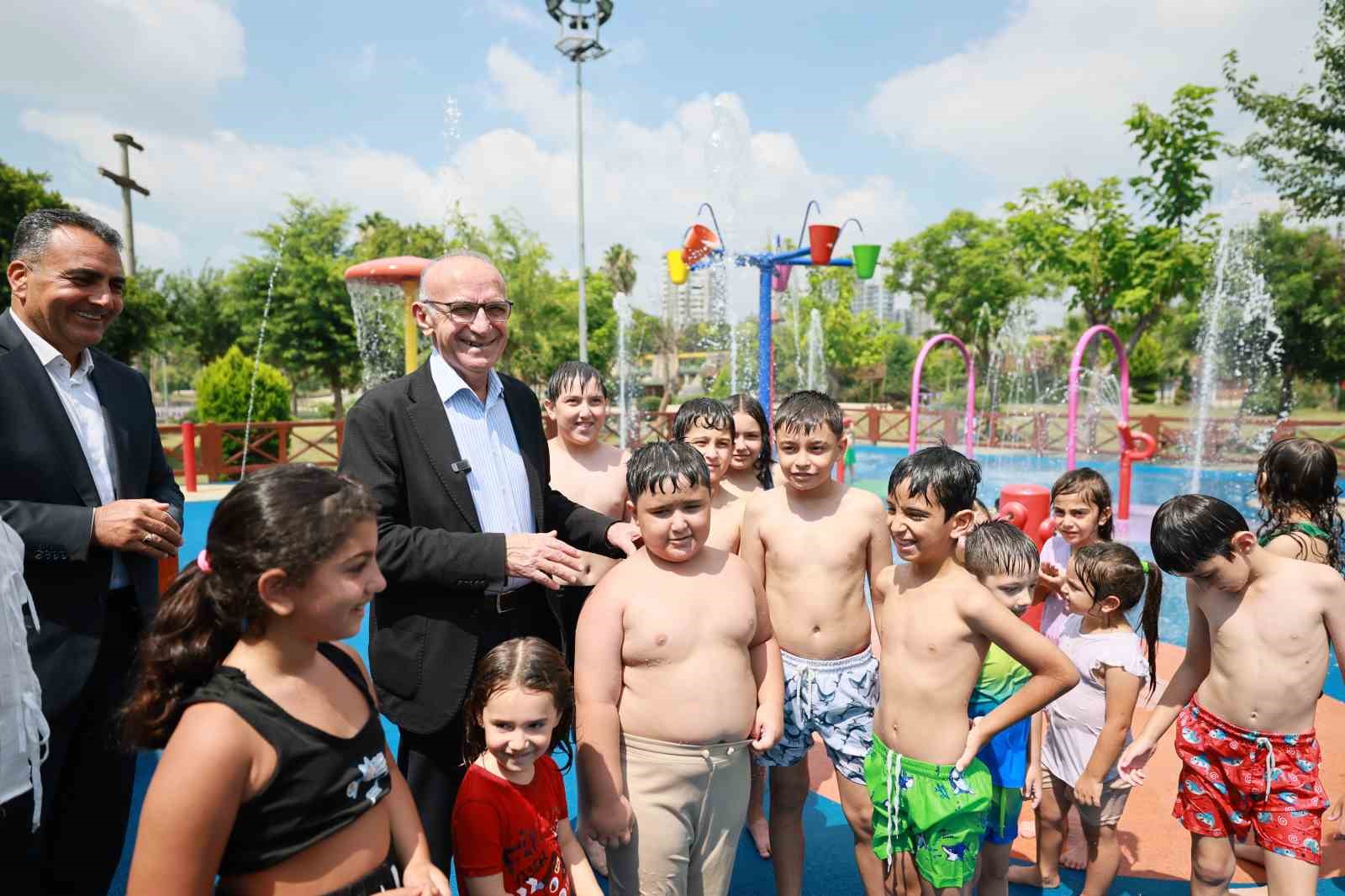 Yüreğir Belediyesi su oyun parkları yaz sezonunu açtı