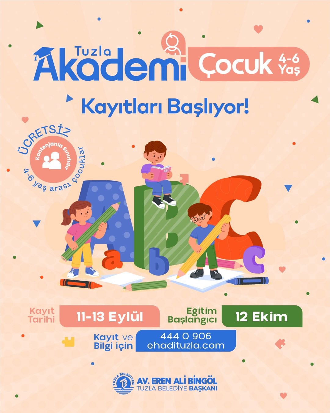 Tuzla Akademi Bebek ve Akademi Çocuk’ta yeni dönem kayıtları başlıyor