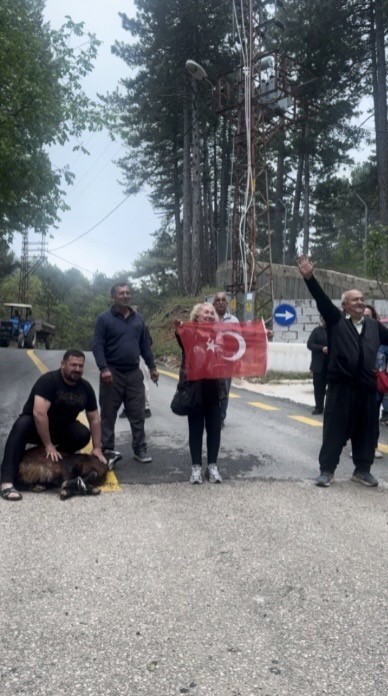 Zorkun Yaylası’nda tamamlanan yol törenle açıldı