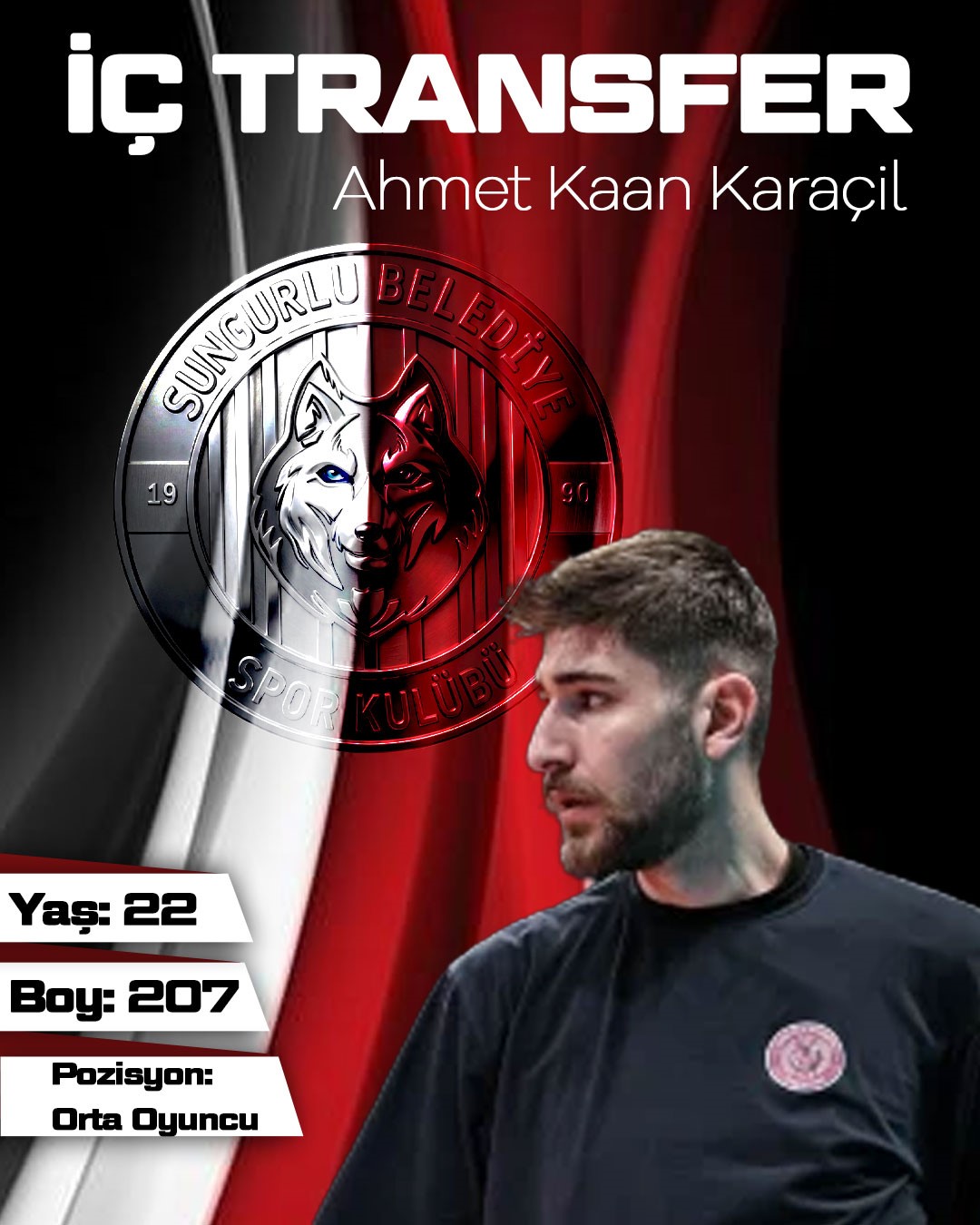 Sungurlu Belediyespor Erkek Voleybol Takımı iki oyuncuyla sözleşme yeniledi
