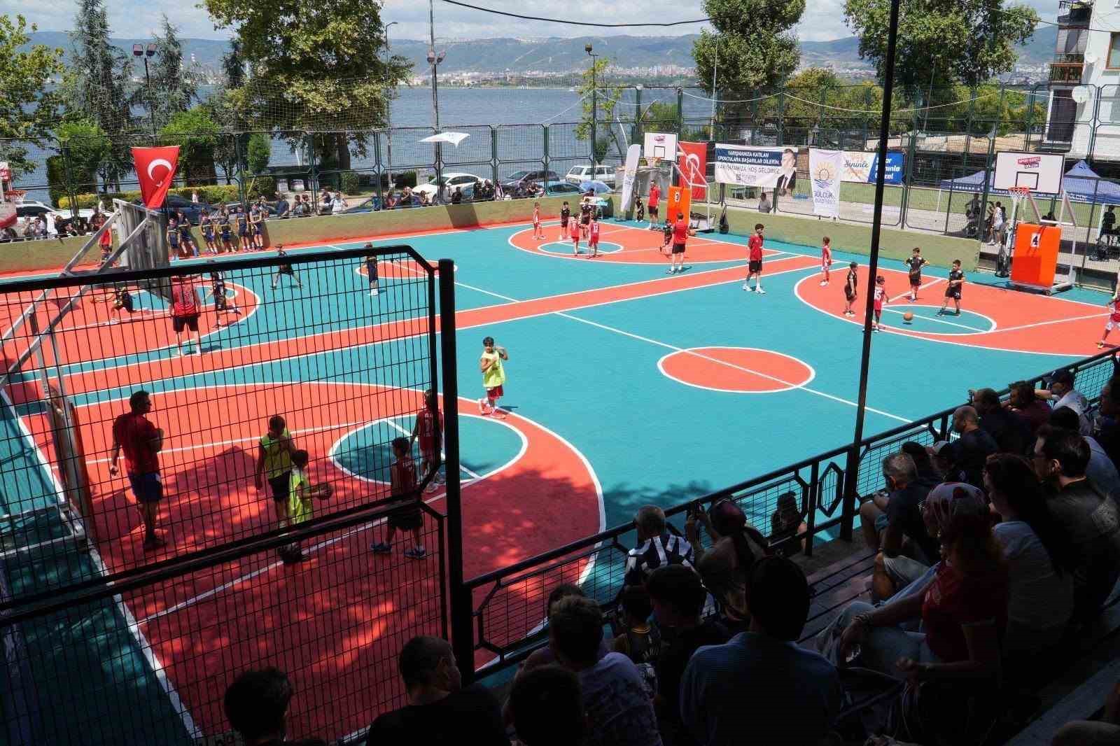 Değirmendere Sahilinde basketbol heyecanı
