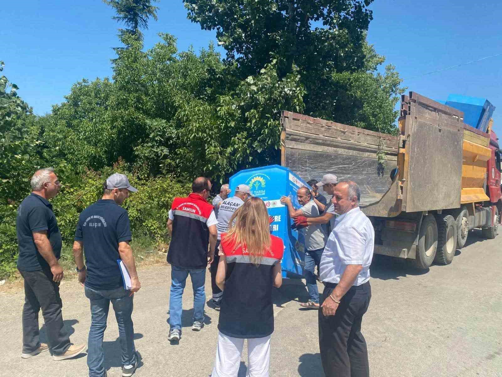 Samsun’a bitki ambalaj atıkları için 105 yeni konteyner