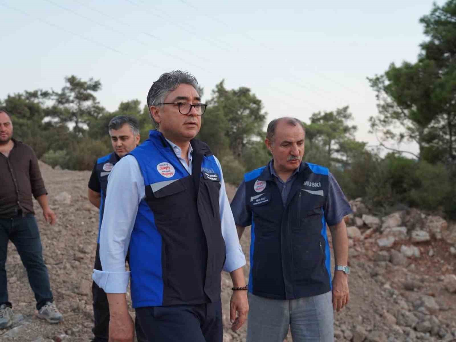 MUSKİ Genel M&uuml;d&uuml;r&uuml; Şeng&uuml;l Bodrum&rsquo;un su sorununu &ccedil;&ouml;zecek yatırımları inceledi