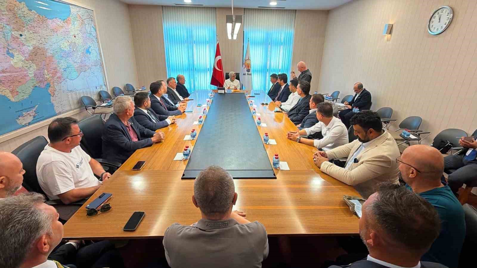 Edremit Ticaret Odası heyetinden AK Parti Genel Merkezi’ne ziyaret