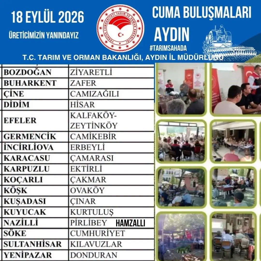 Tarım ekipleri Aydın&rsquo;ın 17 il&ccedil;esinde &uuml;reticilerle buluşacak