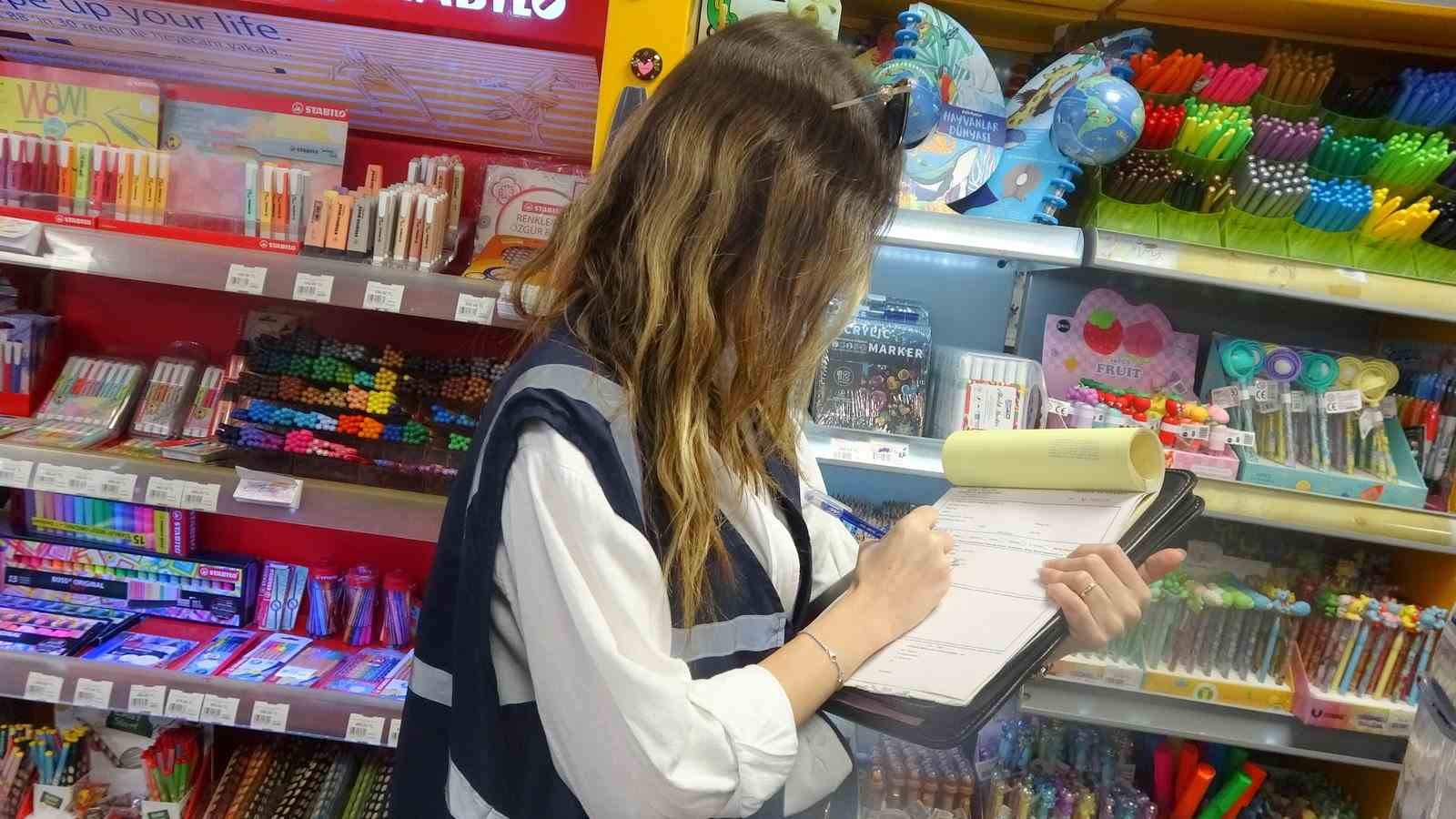 Muğla’da kırtasiyelerde fiyat etiketi denetimi