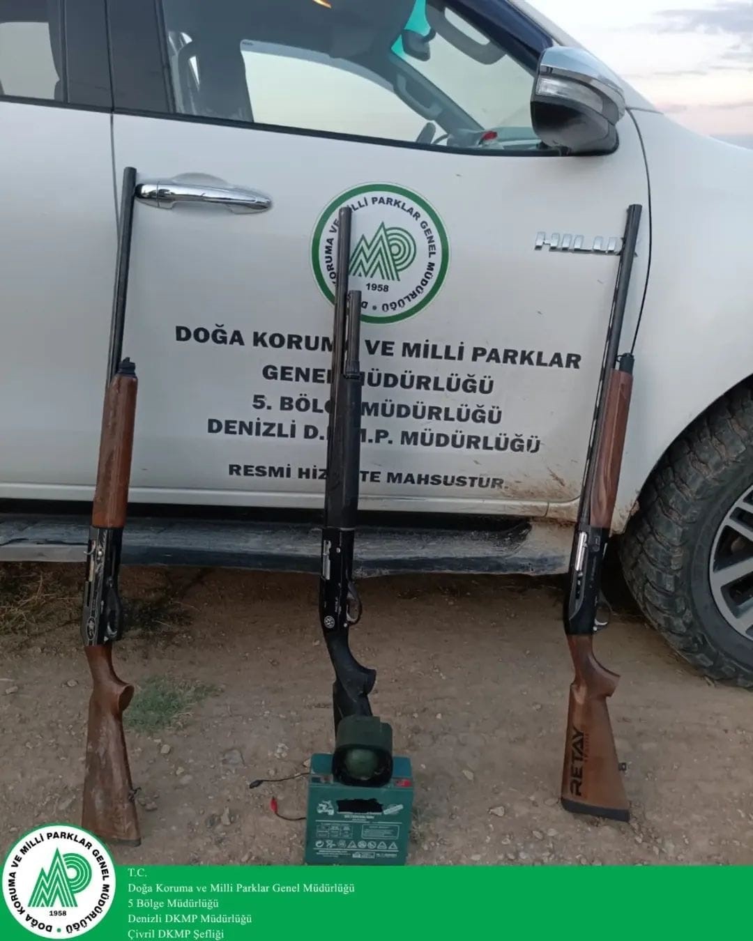 Çivril ve Akdağ’da av denetimi; 30 av hayvanına el konuldu