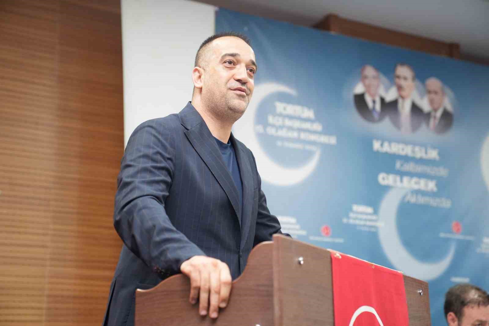 MHP Tortum İlçe Başkanlığı’nda İlhan Uzun güven tazeledi