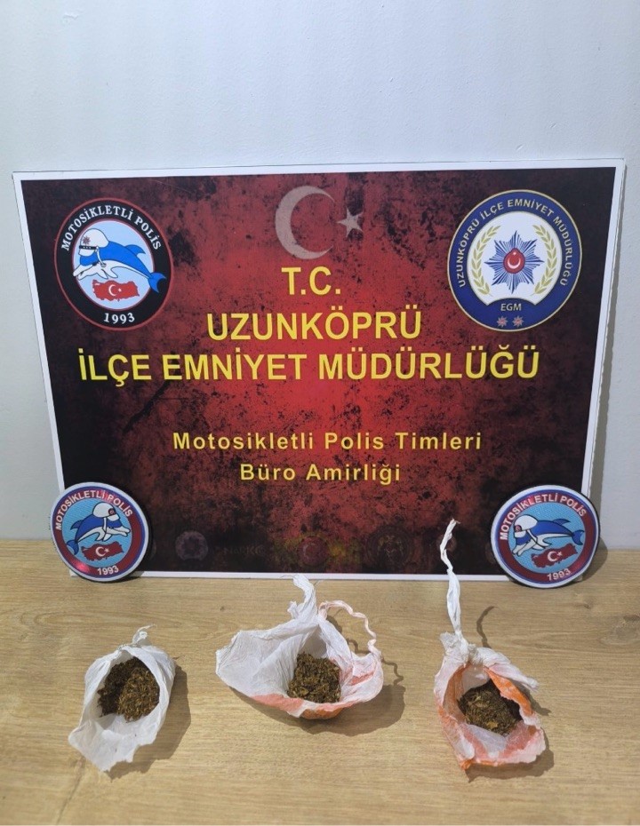 Uzunköprü’de Yunus timlerinden uyuşturucu operasyonu: 2 şüpheli hakkında işlem başlatıldı