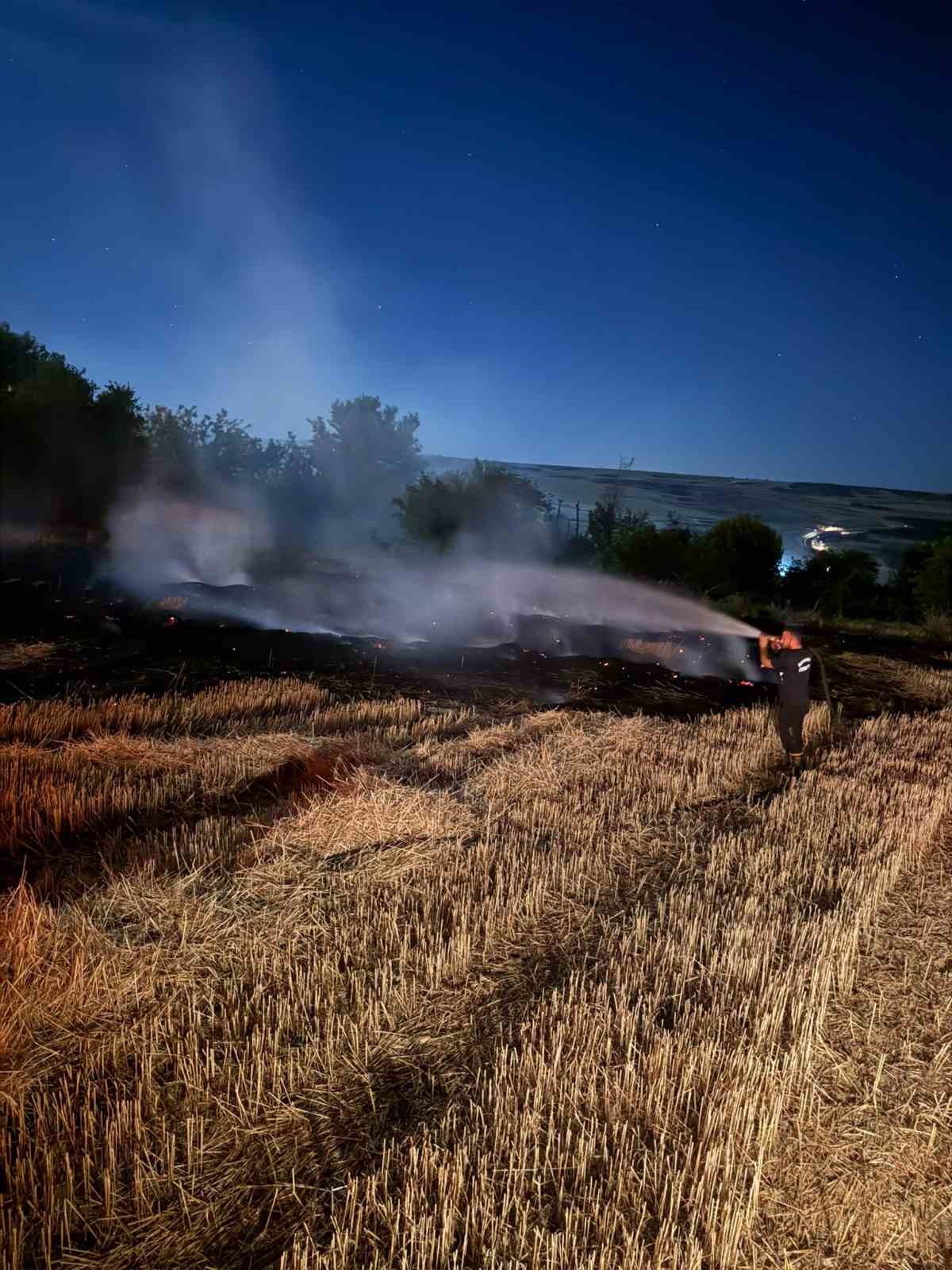 Adıyaman&rsquo;da korkutan anız yangını