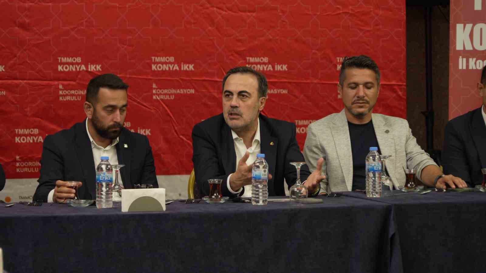 Başkan Öztürk, TMMOB Konya İKK istişare toplantısı’na konuk oldu
