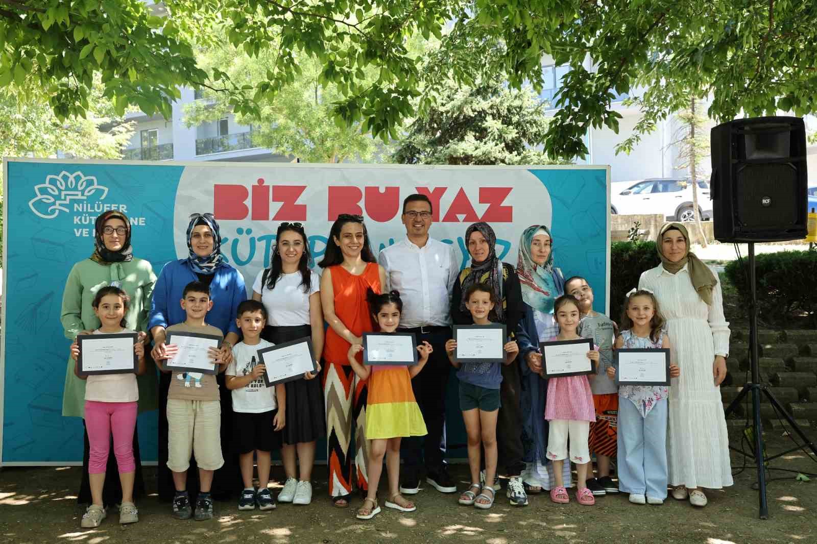 Nilüferli çocuklar okula kütüphanelerde hazırlandı