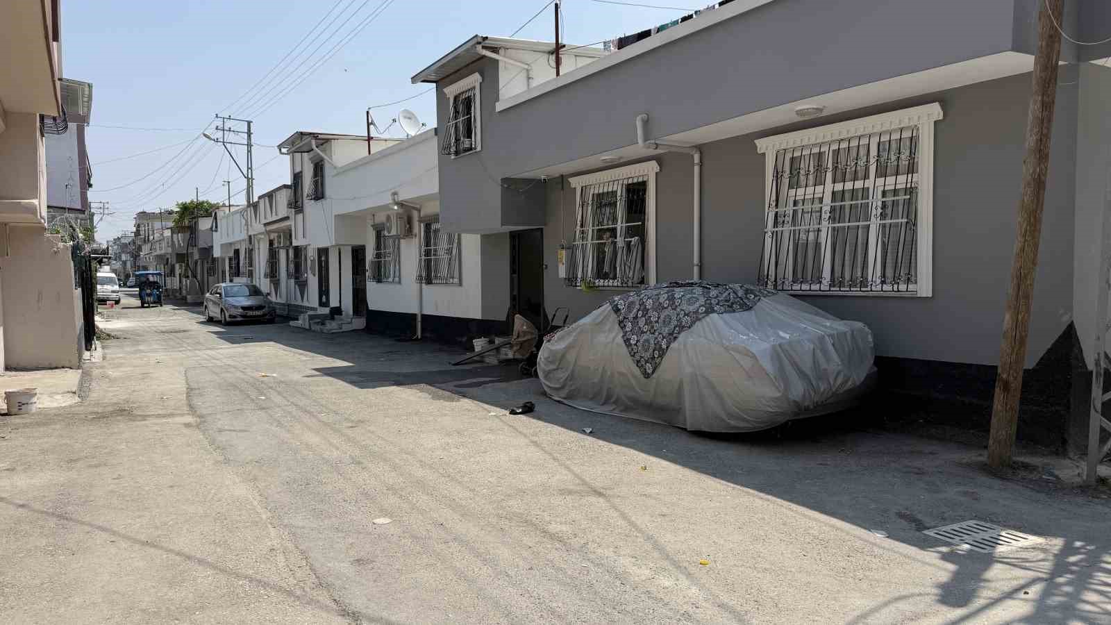 Sürü halindeki köpeklerden korkan kedi, pencere demirine tırmandı