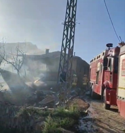 Kahramanmaraş’ta ev yangını