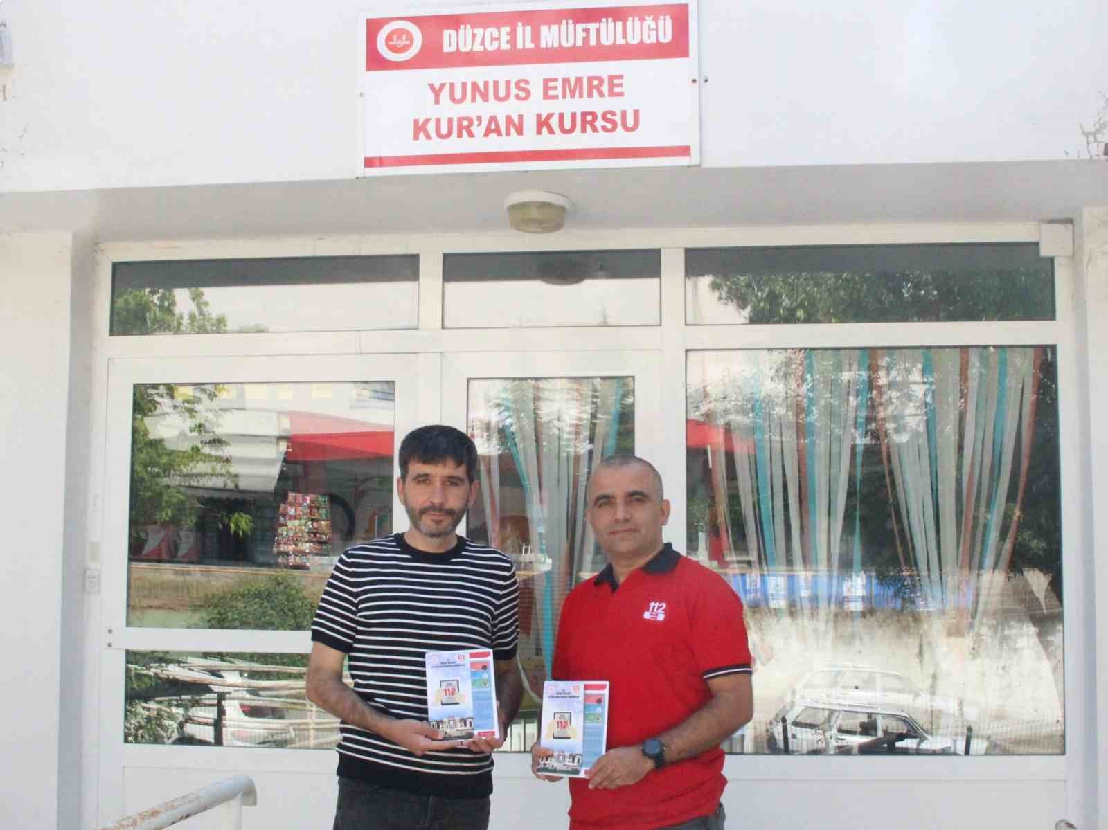 112 Acil Çağrı Merkezi tanıtım çalışmaları sürüyor