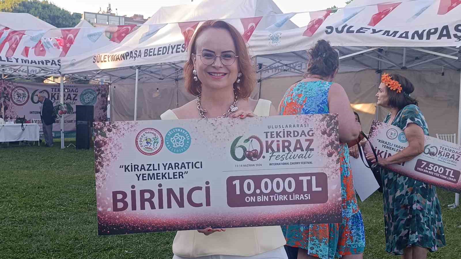Tekirdağ Kiraz Festivali’nde kirazlı lezzetler kıyasıya yarıştı