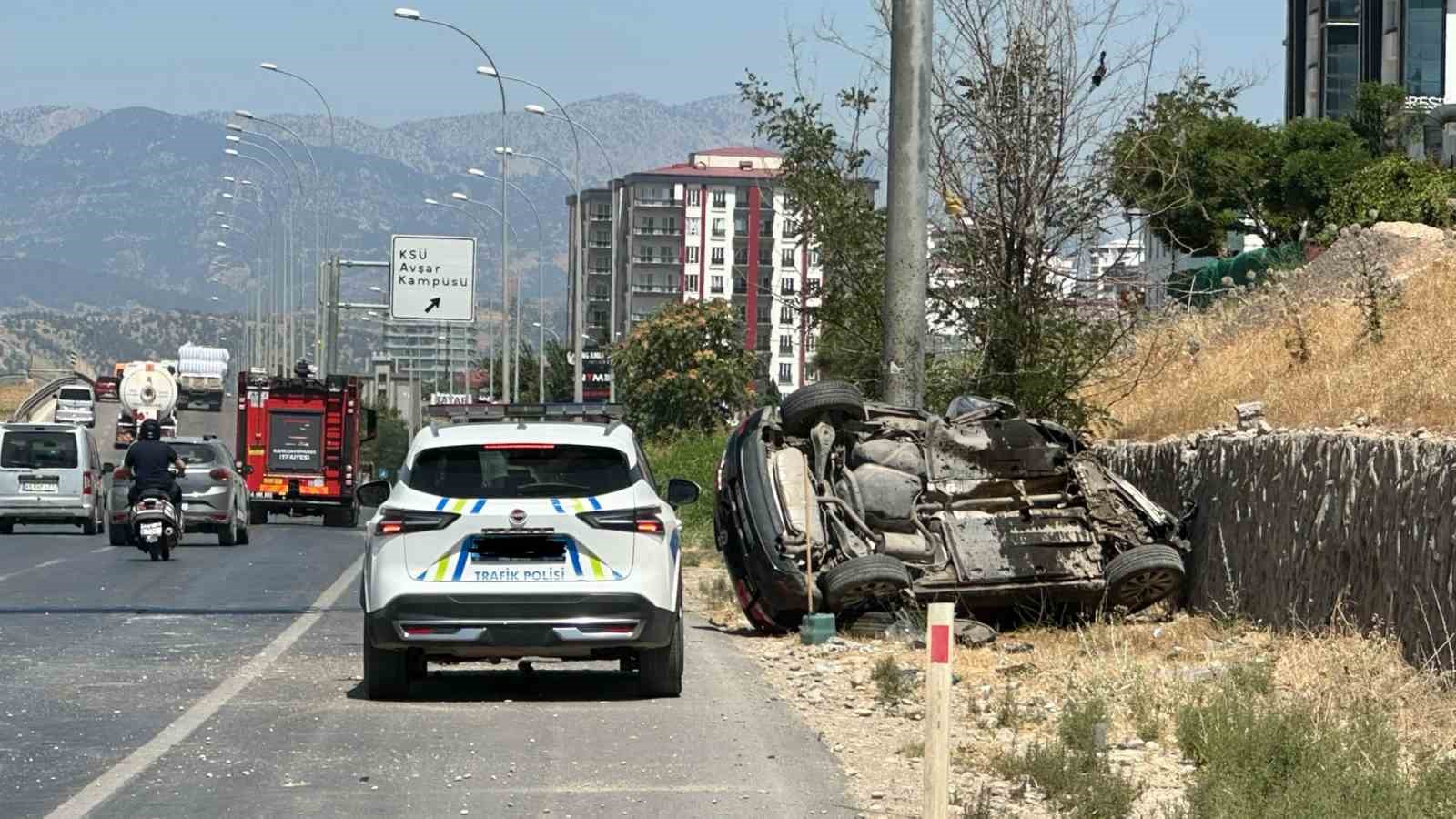 Kahramanmaraş’ta trafik kazası: 2 ağır yaralı