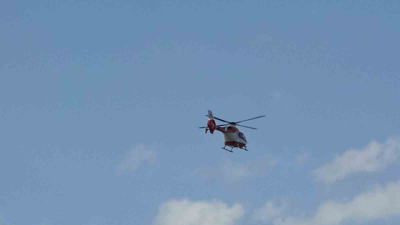 Hakkari’de entübe bebek helikopter ambulansla Van’a sevk edildi