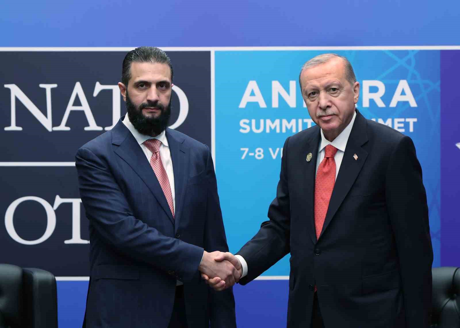 Cumhurbaşkanı Erdoğan, Suriye Cumhurbaşkanı Ahmed Şara bir araya geldi