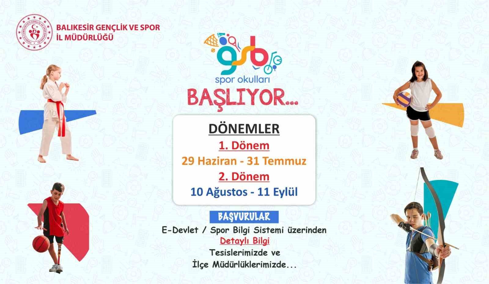 Balıkesir’de Spor okulları için geri sayım başladı