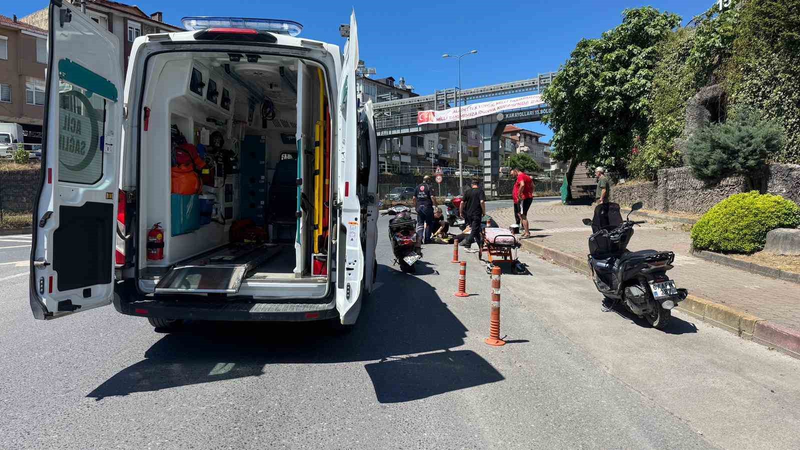 Alaplı’da motosiklet kazası: 1 kişi yaralandı