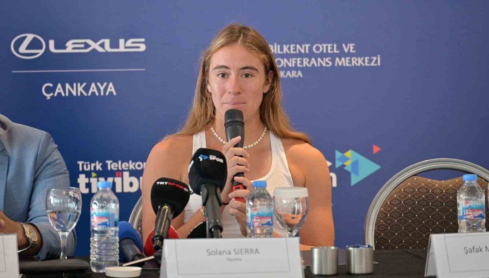 WTA 125 Türk Telekom Ankara Open açılış toplantısında basın mensuplarıyla buluştu