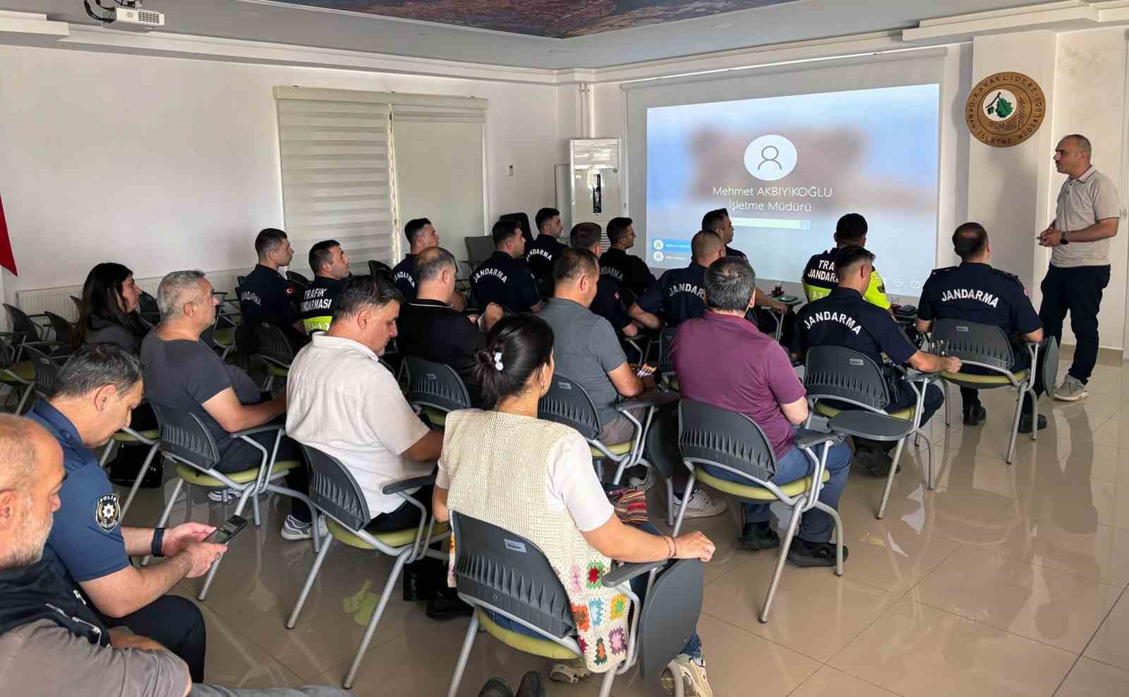 Kavaklıdere’de orman yangınlarıyla mücadele eğitimi düzenlendi