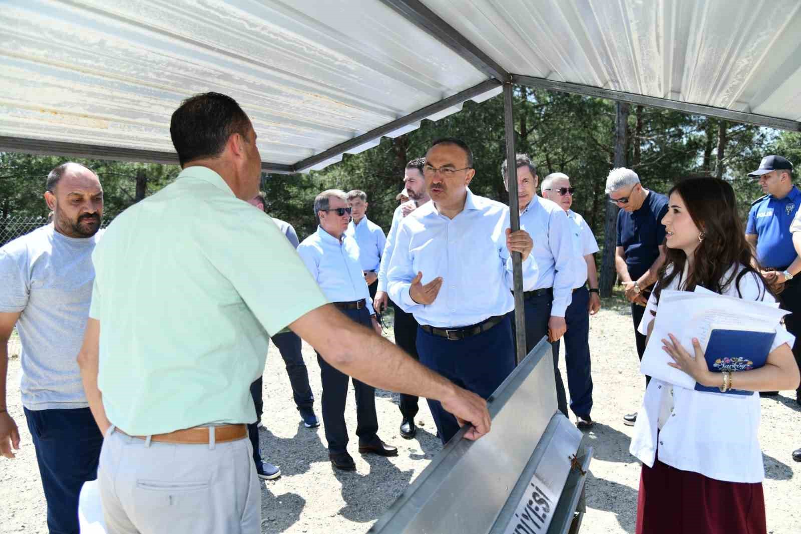 Tekirdağ Valisi Soytürk, Şarköy’deki sahipsiz hayvan doğal yaşam alanını inceledi