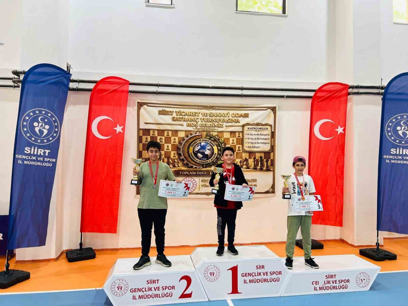 Siirt TSO Satranç Turnuvası tamamlandı