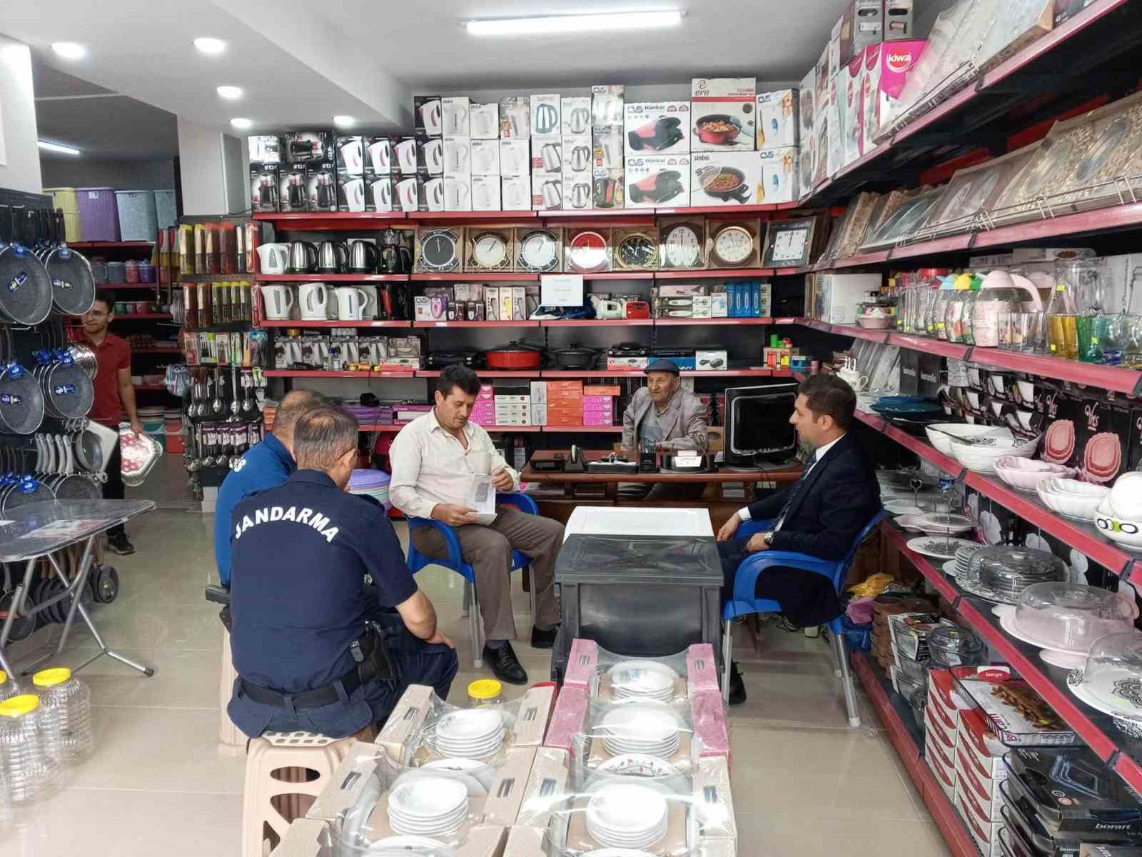 Aydıntepe’de Ahilik Haftası kapsamında esnaf ziyareti yapıldı