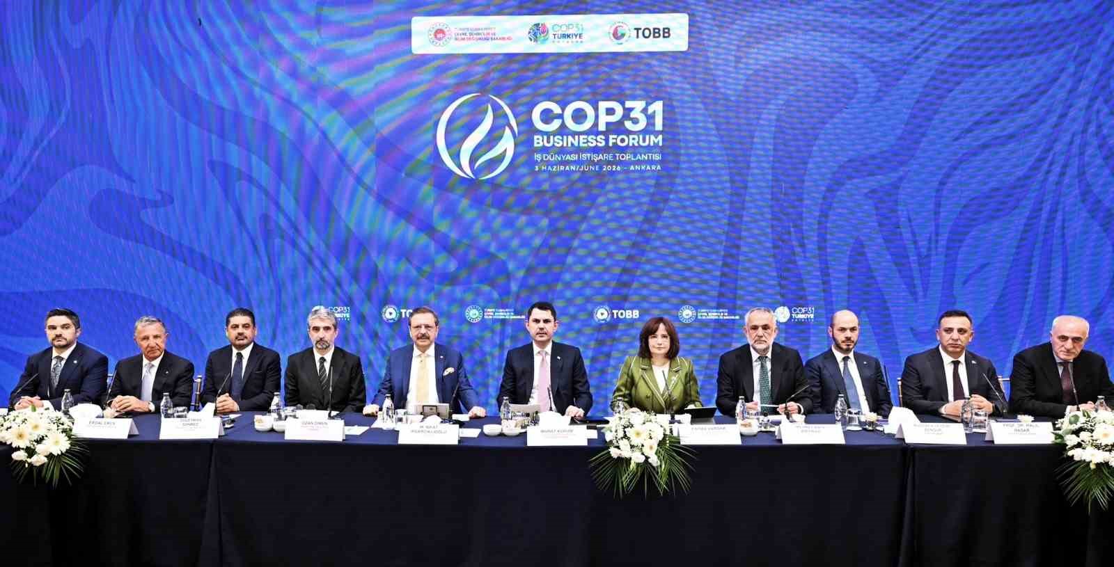 Başkan Ülken ’COP31 Business Forum İş Dünyası İstişare Toplantısı’na katıldı