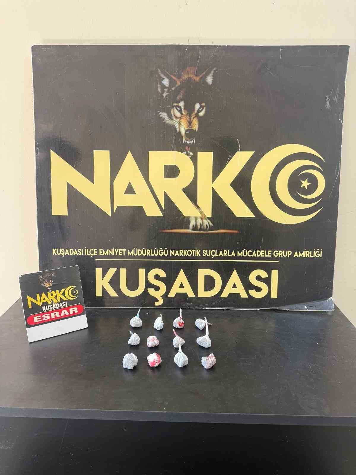 Kuşadası’nda uyuşturucu operasyonunda yakalanan şüpheli tutuklandı