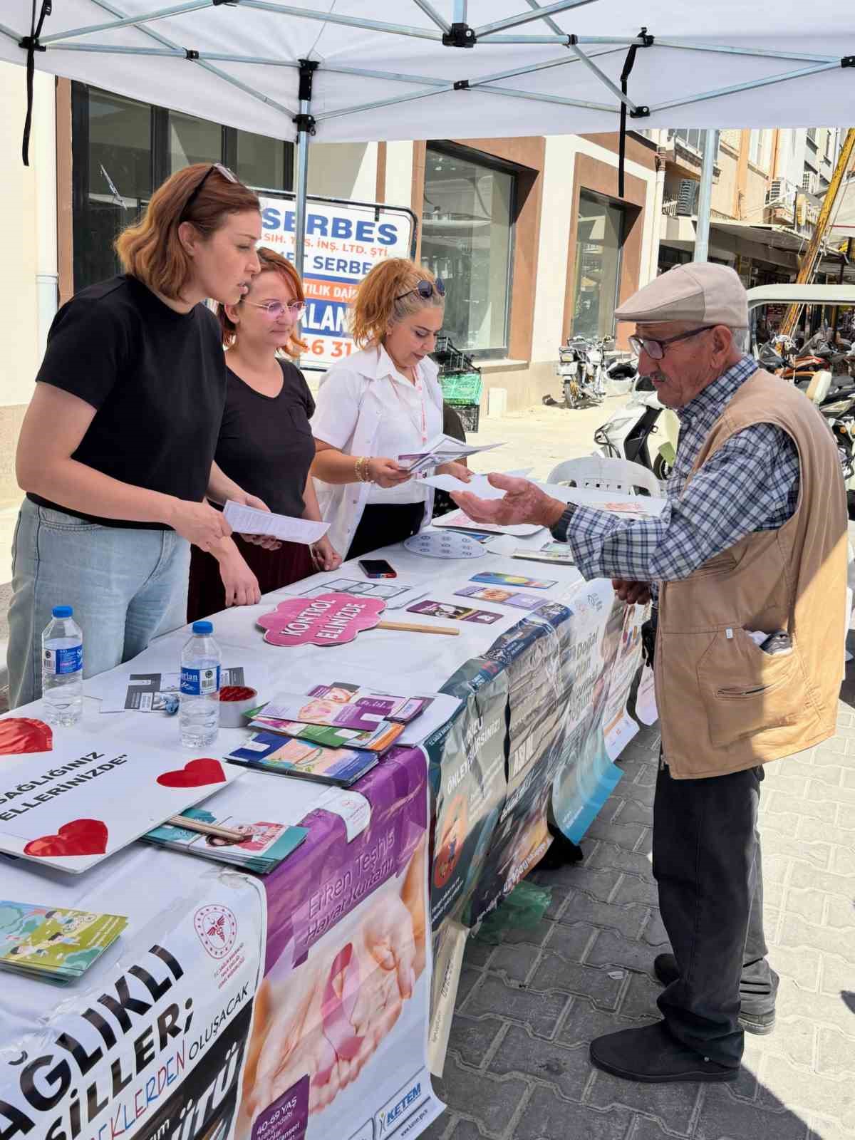 Söke’de vatandaşlar ’sağlıklı yaşam’ konusunda bilgilendirildi