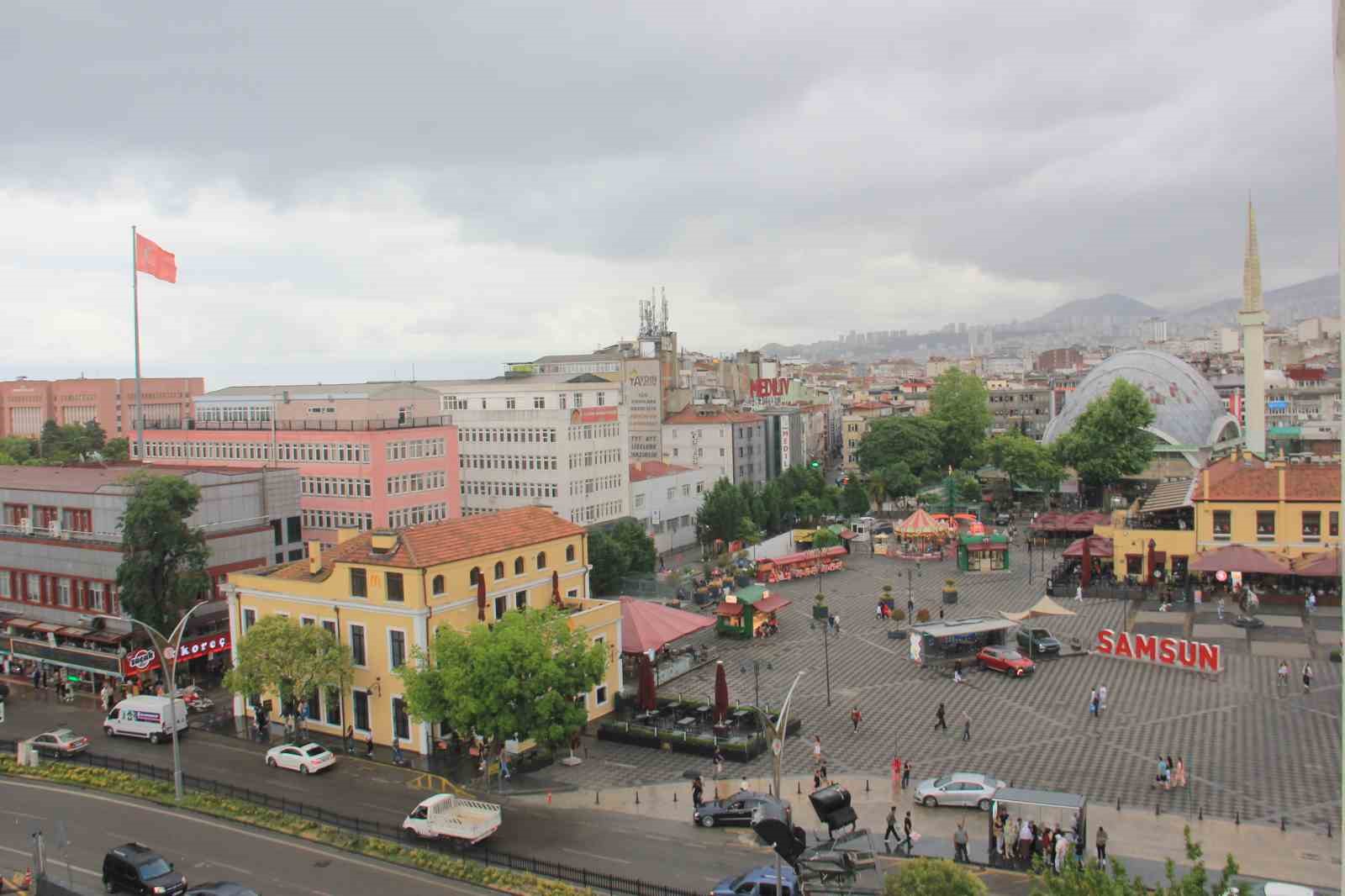 Samsun’u serinleten yağmur