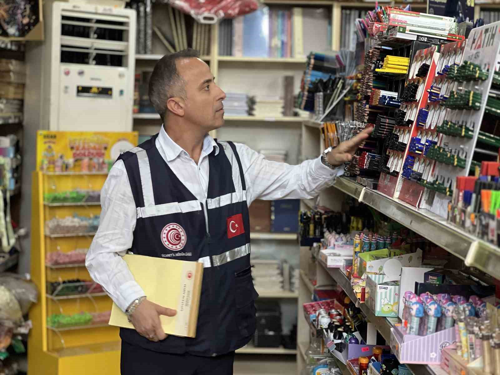 Mersin’de kırtasiyelere sıkı denetim